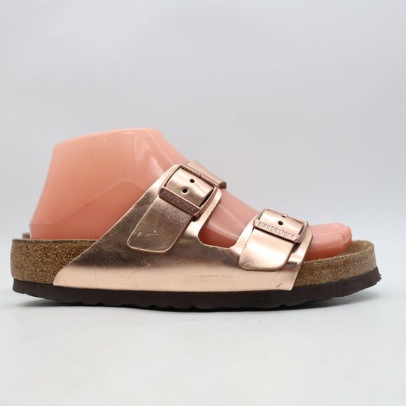Birkenstock Arizona Soft Footbed Women's Size EU 36 / US 5 Sandals Rose Gold - Picture 1 of 9